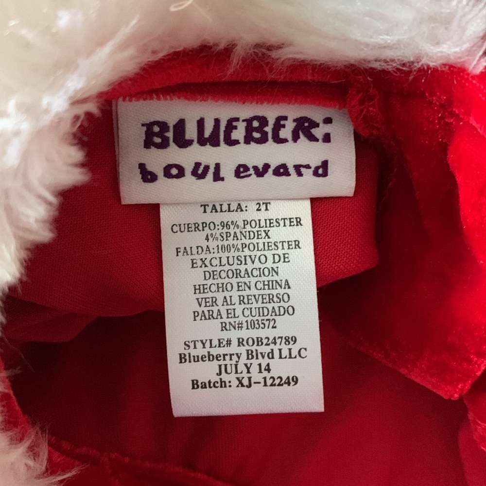 Blueber boulevard cute red dress, size 2t - Picture 7 of 7